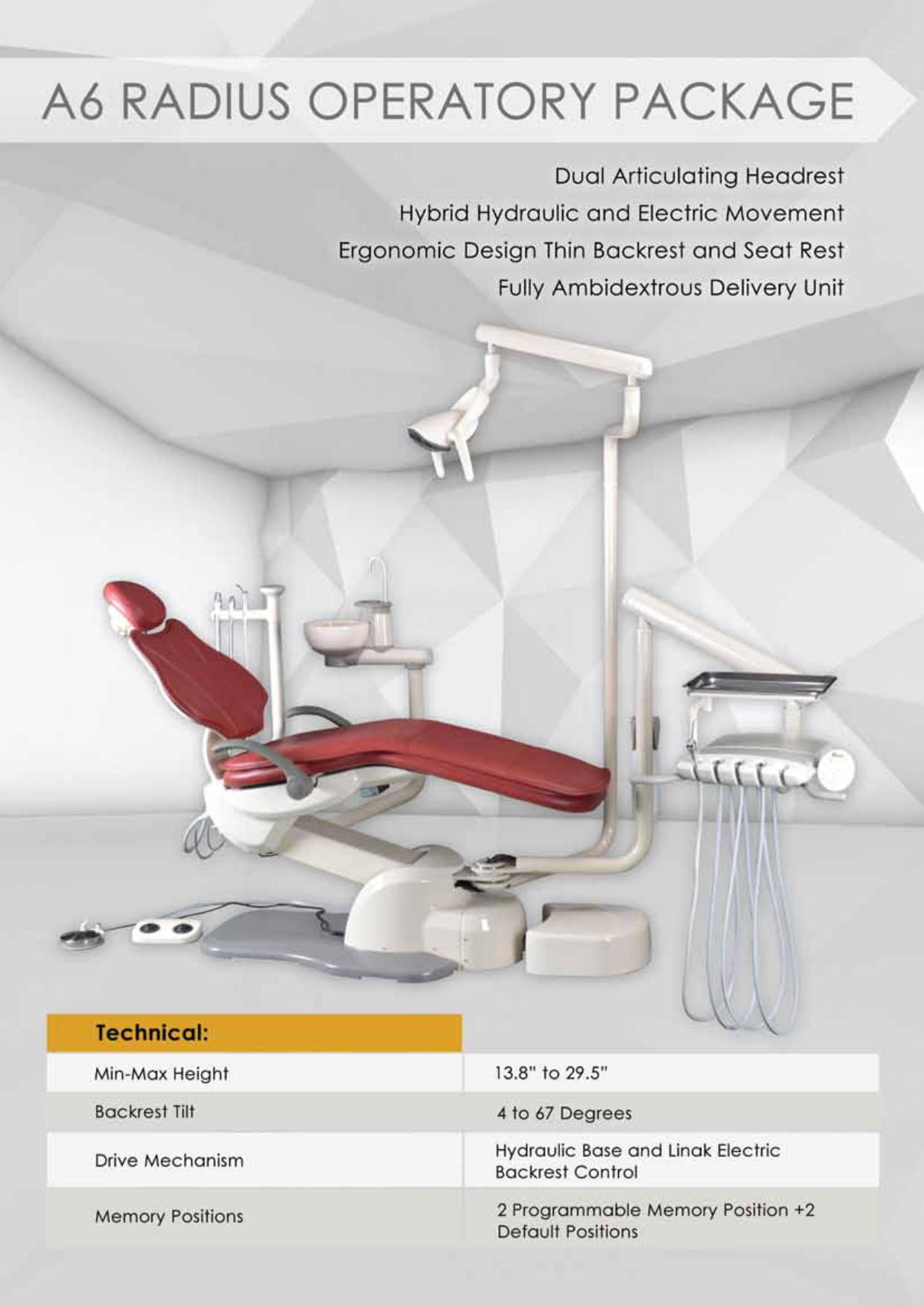 Flight Dental Chair A6 - Conexis Dental Services
